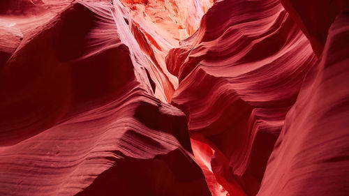Red rock formation in antelope canyon