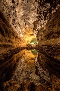Rock formations in water