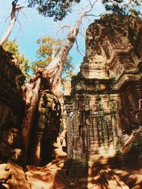 Low angle view of a temple