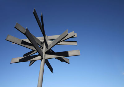 Low angle view of blue sky