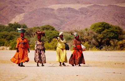 Group of people walking on land