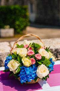 Close-up of rose bouquet