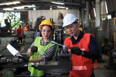 Man working in traditional clothing