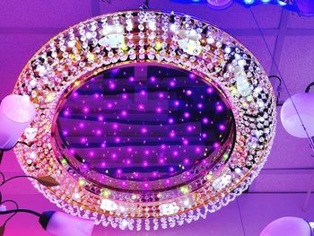 Close-up of illuminated lamp