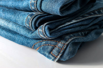Close-up of jeans