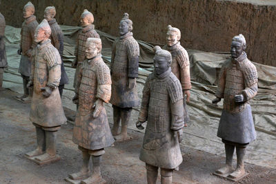 View of buddha statues