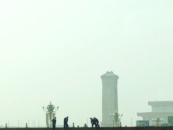 Low angle view of skyscraper