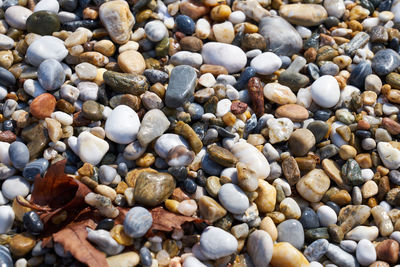 Full frame shot of pebbles