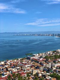 View of the bay of banderas in puerto vallarta mexico 