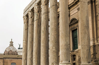 Beautiful view in the ancient center of rome