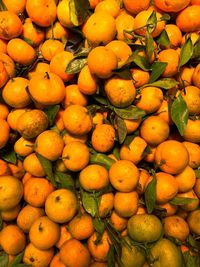 Full frame shot of oranges