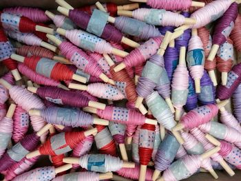 High angle view of market stall for sale