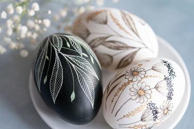 Close-up of easter egg