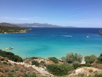 Scenic view of sea against sky