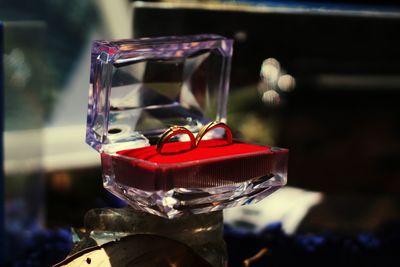 Close-up of drink in glass