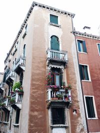 Low angle view of apartment building