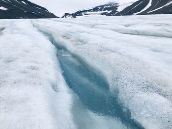 Glacier right above longyearbyen 