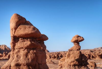 Rock formations against sky