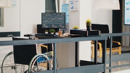 Close-up of laptop on table