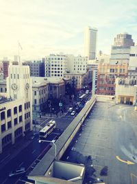 View of city street