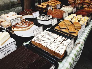 Full frame shot of food for sale