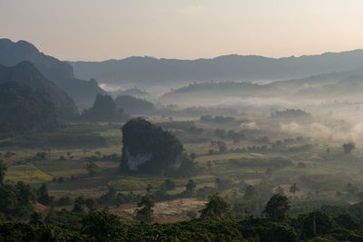 Scenic view of landscape against sky