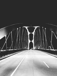 View of bridge at night