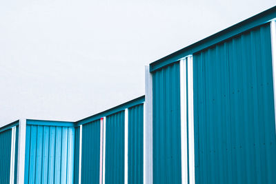 Low angle view of building against clear sky