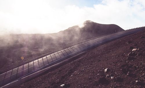 Road passing through mountains