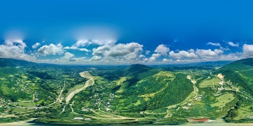 Panoramic view of landscape against sky