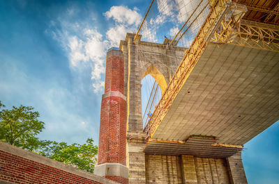 Low angle view of building against sky