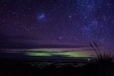 Low angle view of starry sky