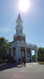 Tourists in park