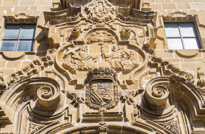 Low angle view of historic building