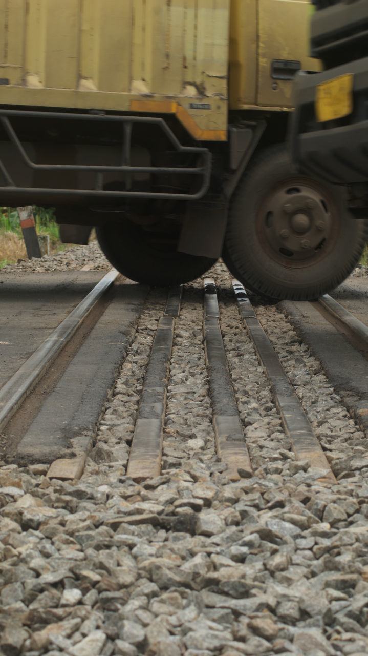 TRAIN IN RAILROAD STATION