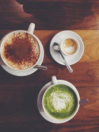 Coffee cup on table