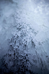 Full frame shot of frozen ice