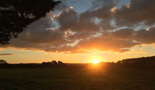 Scenic view of sunset