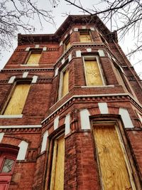 Low angle view of building against sky