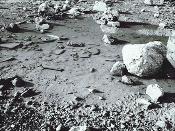 Rocks in water