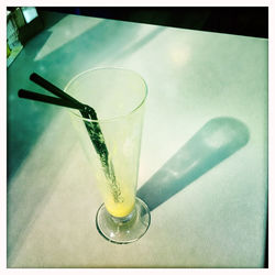 Close-up of drink on table