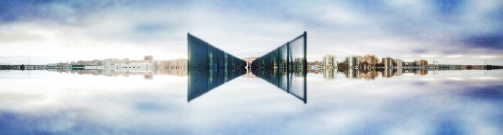 Symmetry city at waterfront