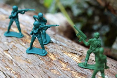 Close-up of toy on table