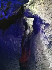Rock formations in cave