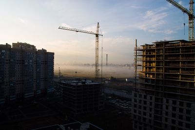 Buildings against sky in city