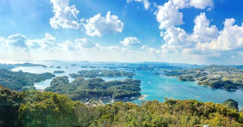 Panoramic view of sea against sky