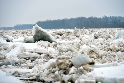 Glaciers during winter