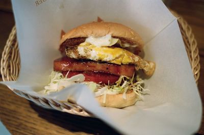 Close-up of served food