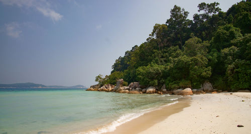 Scenic view of sea against sky