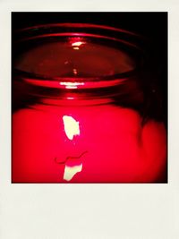 Close-up of red light